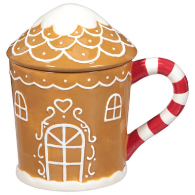 Signature Select Gingerbread House Mug With Lid - Each - Image 2