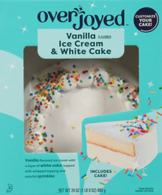 Overjoyed Vanilla Ice Cream Cake 8 Inch - 24 Oz