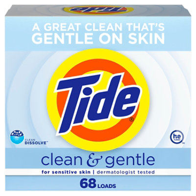 Tide Powder Clean & Gentle Laundry Detergent - 77 Oz - Image 1