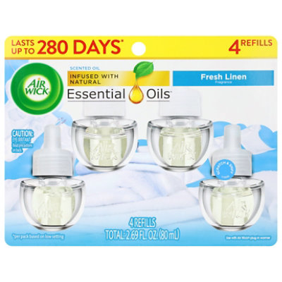 Air Wick Fresh Linen Plug-In Scented Oil Refills - 4-.67 Fl. Oz. - Image 2