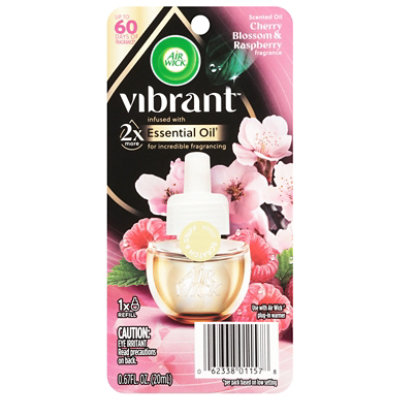 Air Wick Vibrant Cherry Blossom & Raspberry  Plug-in Scented Oil Kit - 1 Warmer And 1 Refill - 0.67 Fl. Oz. - Image 2