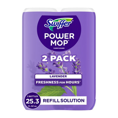 Swiffer Powermop Floor Cleaner, Lavender - 2-25.3 Fl. Oz. - 2-25.3F - Image 1