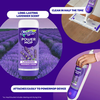 Swiffer Powermop Floor Cleaner, Lavender - 2-25.3 Fl. Oz. - 2-25.3F - Image 2