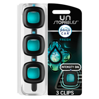 Febreze Care Air Freshener Clips, Fresh Scent - 3-.07 Fl. Oz. - 3-.07FZ - Image 1