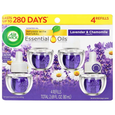 Air Wick Lavender & Chamomile Plug-in Scented Oil Refills - 4-.67 Fl. Oz. - Image 1