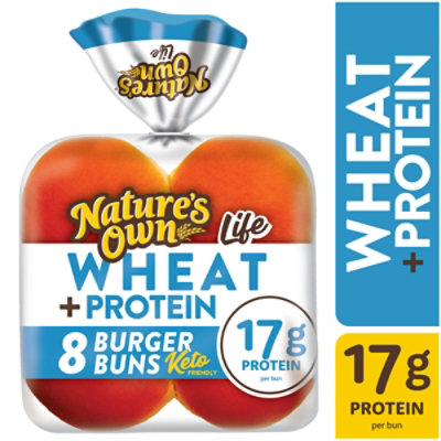Nature's Own Protein Hamburger Buns 8 Count - 15 Oz - Image 3