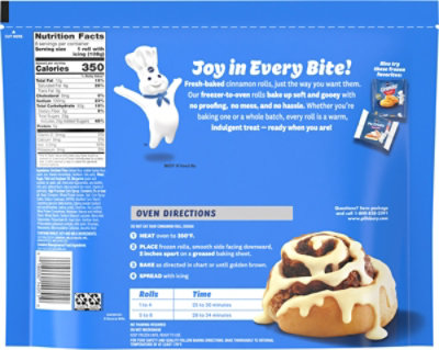 Pillsbury Grands Cinnamon Rolls With Cream Cheese Icing, 8 Ct , 30.5 Oz - 30.5 OZ - Image 5