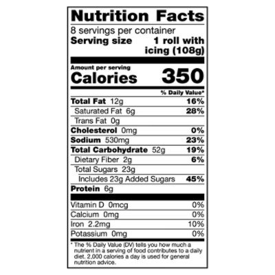 Pillsbury Grands Cinnamon Rolls With Cream Cheese Icing, 8 Ct , 30.5 Oz - 30.5 OZ - Image 3