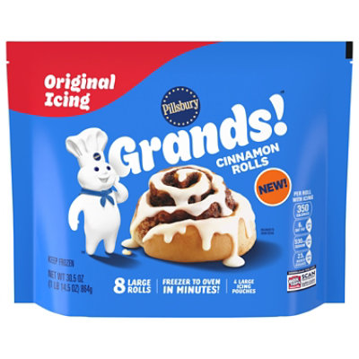 Pillsbury Grands Cinnamon Rolls Original With Icing 8 Count, 30.5 Oz - 30.5 OZ - Image 1