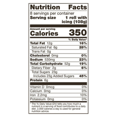 Pillsbury Grands Cinnamon Rolls Original With Icing 8 Count, 30.5 Oz - 30.5 OZ - Image 3