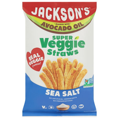 Jackson's Super Veggie Straws Sea Salt Avocado Oil  - 5 Oz
