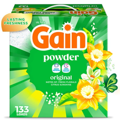 Gain Plus Aroma Boost Original Scent Ultra Powder Laundry Detergent - 123 Oz - Image 1