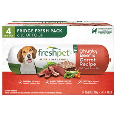 Freshpet Chunky Beef Recipe Value Pack - 4-1.5 Lb - Image 2