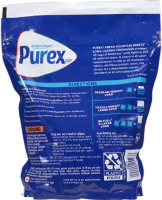 Purex 4-in-1 Laundry Pacs, Fresh Mountain Breeze Plus Long Lasting Fr - 66 CT - Image 4