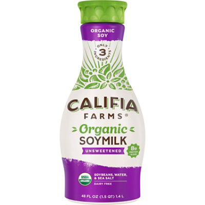 Califia Farms Organic Soy Milk - 48 Fl. Oz. - Image 1