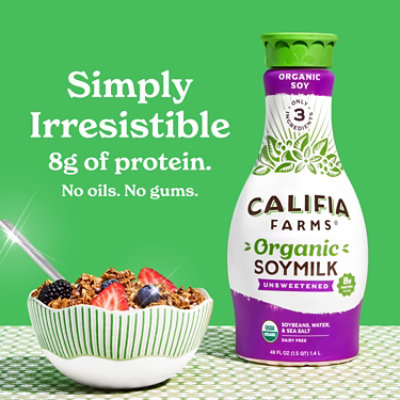 Califia Farms Organic Soy Milk - 48 Fl. Oz. - Image 3