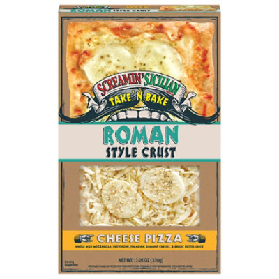 Screamin' Sicilian Pizza Co. Take 'N Bake Roman Style Crust Cheese Pizza - 13.05 Oz