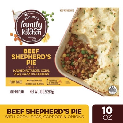 Blount's Family Kitchen Fully Baked Beef Shepherds Pie - 10 Oz