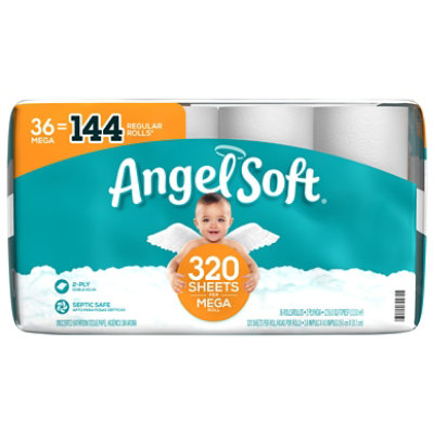Angel Soft Toilet Paper 36 Mega Rolls - 36 RL - Image 3