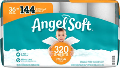 Angel Soft Toilet Paper 36 Mega Rolls - 36 RL - Image 7