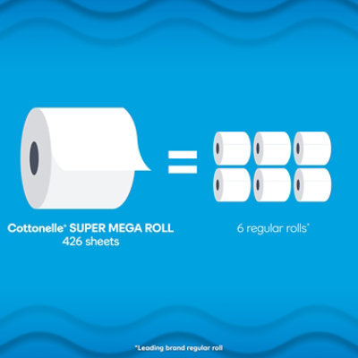 Cottonelle Ultra Clean Mega Toilet Paper Rolls 284 Sheets Per Roll - 24 Count - Image 2