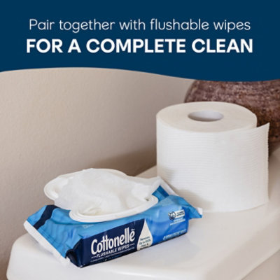 Cottonelle Ultra Clean Mega Toilet Paper Rolls 284 Sheets Per Roll - 24 Count - Image 6