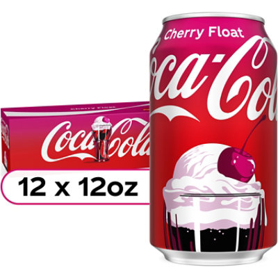 Coca Cola Cherry Float Soda - 12-12 Fl. Oz. - Image 1