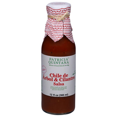 Patricia Quintana Chile De Arbol & Cilantro Salsa Bottle - 12 Oz - Image 2