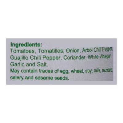 Patricia Quintana Chile De Arbol & Cilantro Salsa Bottle - 12 Oz - Image 4