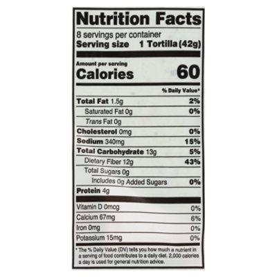 Ole Mexican Foods Xtreme Wellness Zero Net Carb Spinach & Herbs Tortillas 8 Count - 11.84 Oz - Image 3