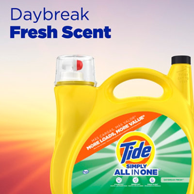 Tide Simply All In One Liquid Detergent Daybreak Fresh - 182 Fl. Oz. - Image 4