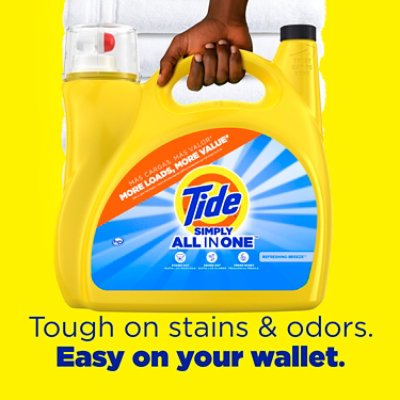 Tide Simply All In One Liquid Detergent Refreshing Breeze - 182 Fl. Oz. - Image 2