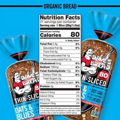 Daves Killer Bread Oats And Blues Thin Sliced Bread - 20.5 Oz - Image 5