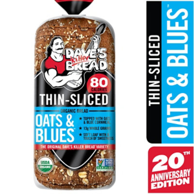 Daves Killer Bread Oats And Blues Thin Sliced Bread - 20.5 Oz - Image 3