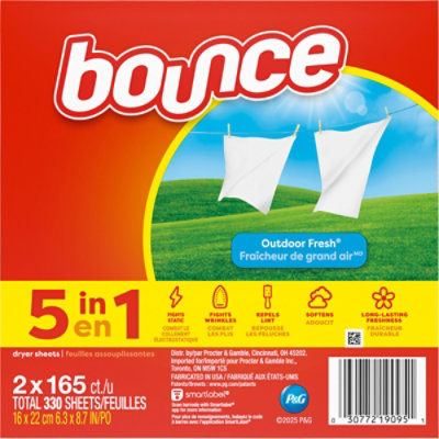 Bounce Dryer Sheets, Outdoor Fresh - 330 Ct. - 330 CT - Image 4