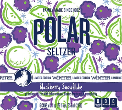 Polar Seltzer Blackberry Snowflake - 6-12 Fl. Oz. - Image 5