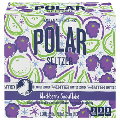 Polar Seltzer Blackberry Snowflake - 6-12 Fl. Oz. - Image 1