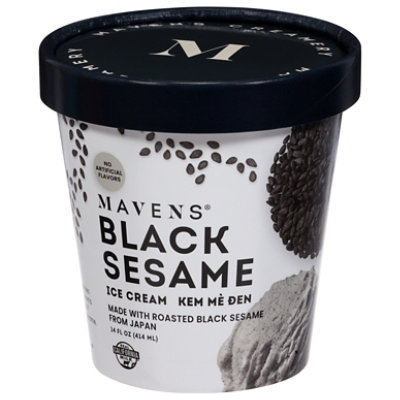 Mavens Creamery Black Sesame Ice Cream 14 Fl. Oz. - Image 2
