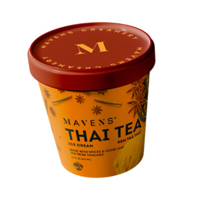 Mavens Creamery Thai Tea Ice Cream - 14 Fl. Oz. - Image 1