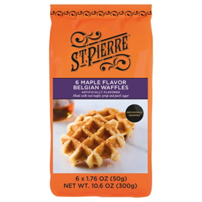 St. Pierre Maple Flavor Belgian Waffle Pack - 1.76 Oz - Image 1