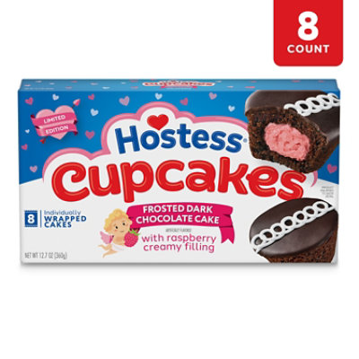 Dark Choc Rasp Cupcake 12.7oz - 12.7 OZ - Image 1