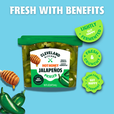 Cleveland Kitchen Hot Honey Jalapenos - 16 Fl. Oz. - Image 6