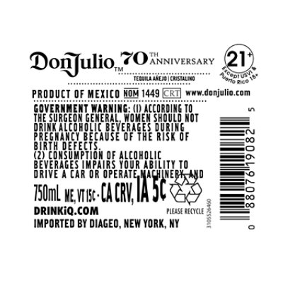 Don Julio 70th Dia De Muertos - 750 ML - Image 4