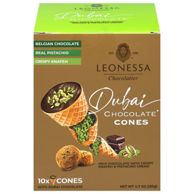 Leonessa Dubai Chocolate Cones - 10-4.7 Oz - Image 1