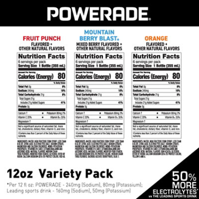 Powerade Variety Pack - 18-12 Fl. Oz. - Image 2