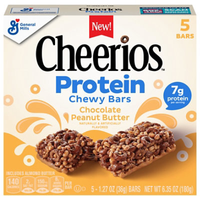 Cheerios Protein Peanut Butter Chocolate Cereal Bar 5 Count - 5 CT - Image 2