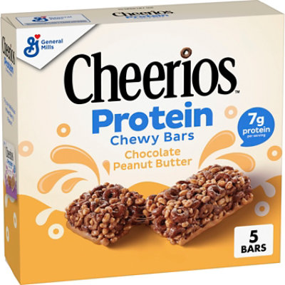 Cheerios Protein Peanut Butter Chocolate Cereal Bar 5 Count - 5 CT - Image 2