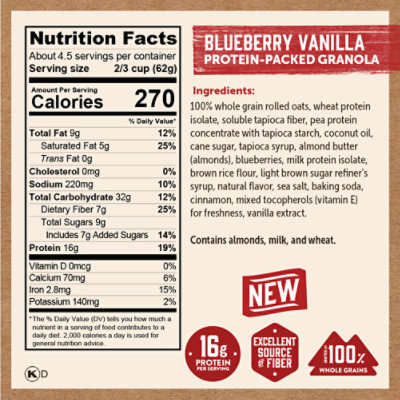 Kodiak Granola Blueberry Vanilla - 10 OZ - Image 2