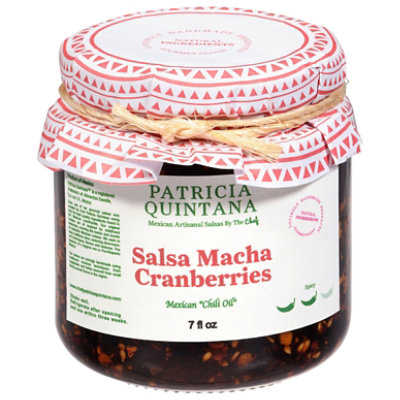 Patricia Quintana Salsa Macha Cranberries Mexican Chili Oil Bottle - 7 Fl. Oz. - Image 1