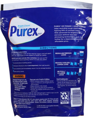 Purex 4 In 1 Oxi Power Odor Fighter Fresh Morning Burst Laundry Pacs - 56 Count - Image 4